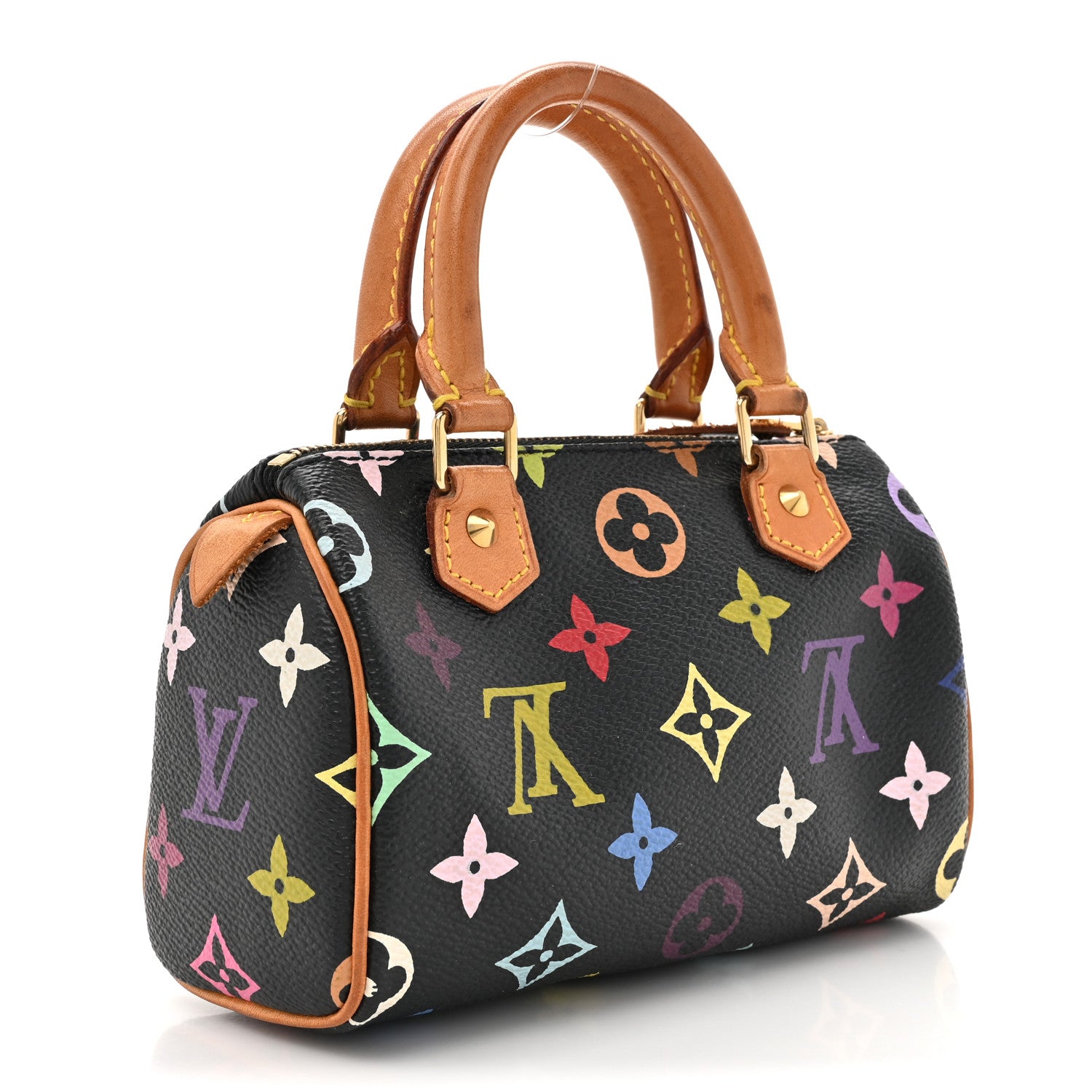 Louis Vuitton Monogram Multicolor Mini Sac HL Speedy Black 3 of 15