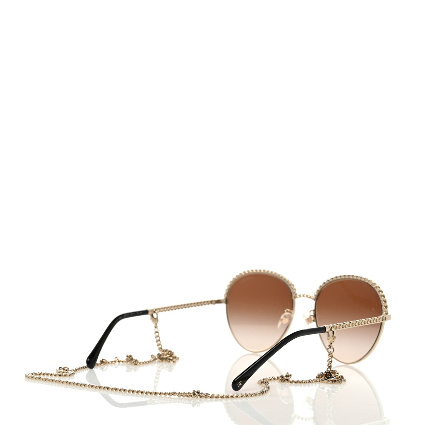 Chain Pantos Sunglasses 4242 Gold Brown