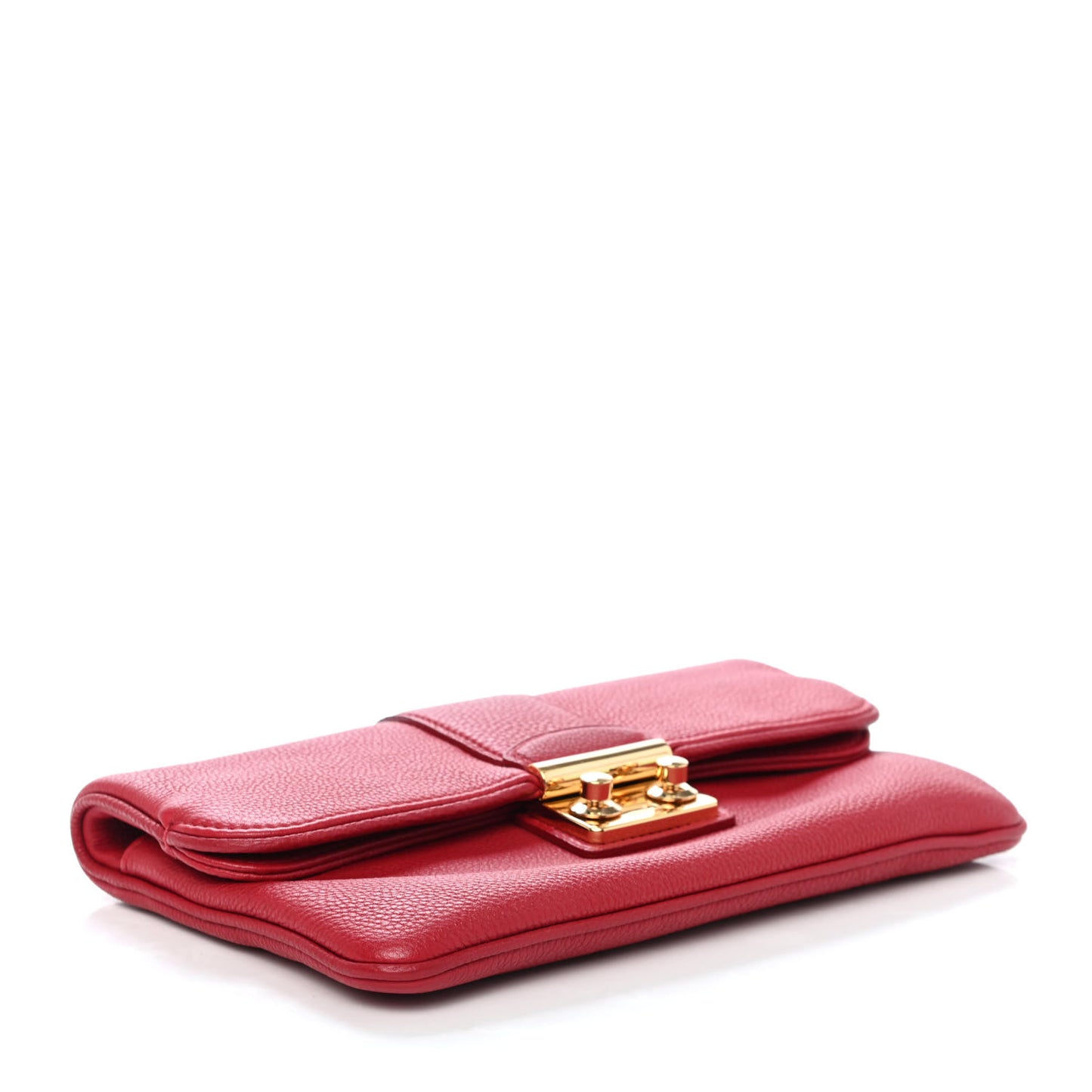 Calfskin Sofia Coppola Slim Clutch MM Cherry