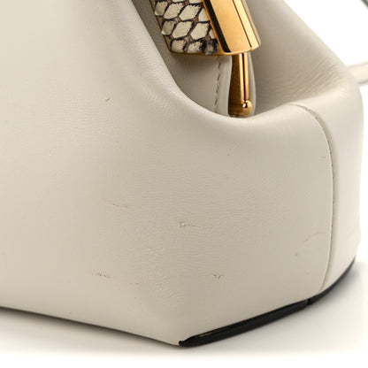 Fendi Shiny Nappa Snakeskin Small Fendi First White Roccia 11 of 12