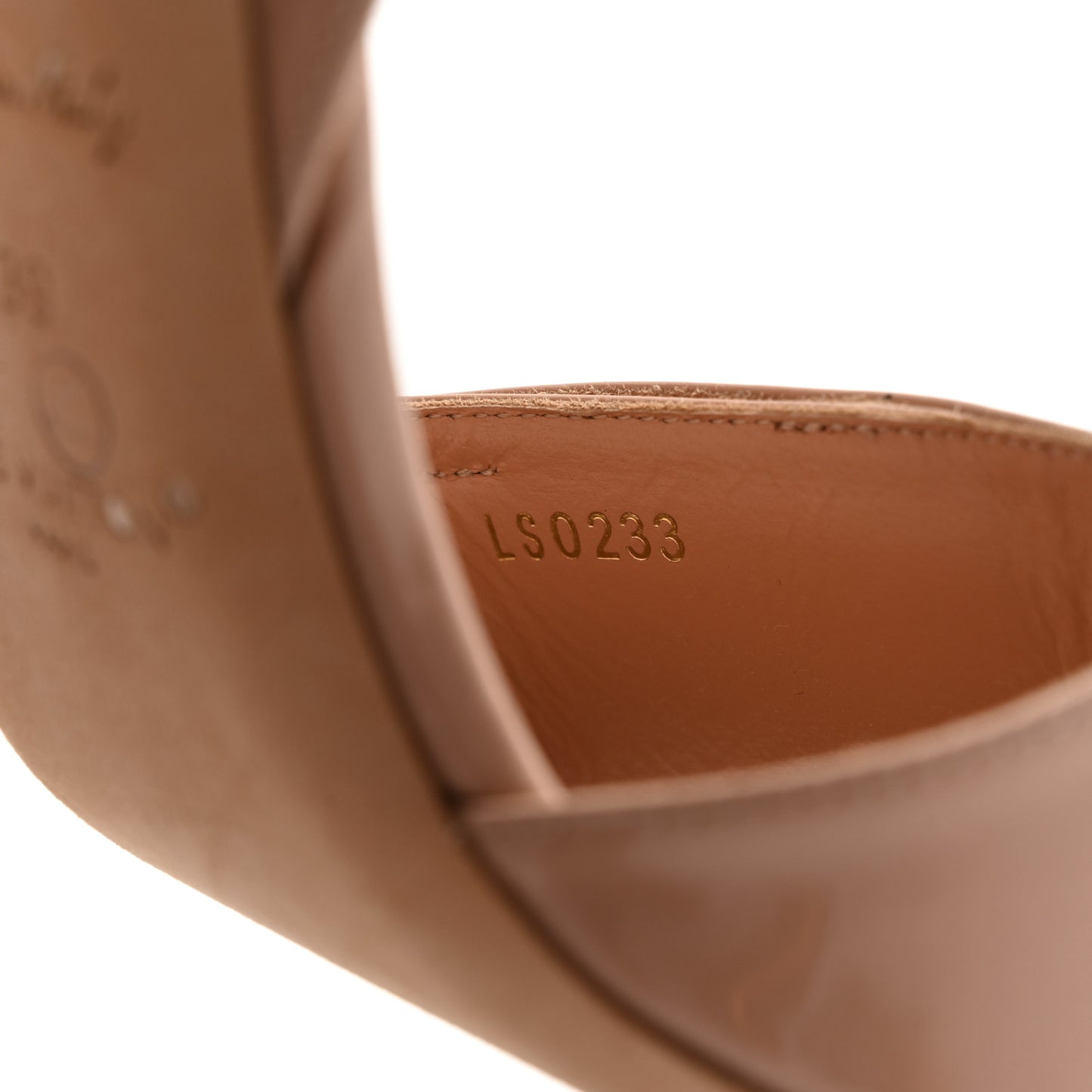 Patent Calfskin Shake Sandals 39 Nude Pink