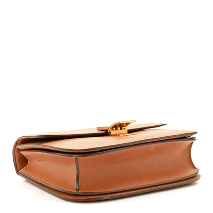 Celine Natural Calfskin Medium Classic Box Flap Bag Tan 4 of 13