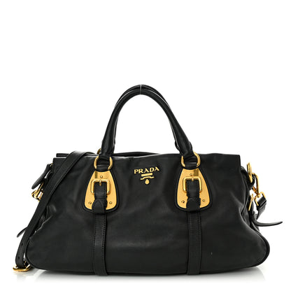 Prada Soft Calf Shopping Satchel Black 1 of 20