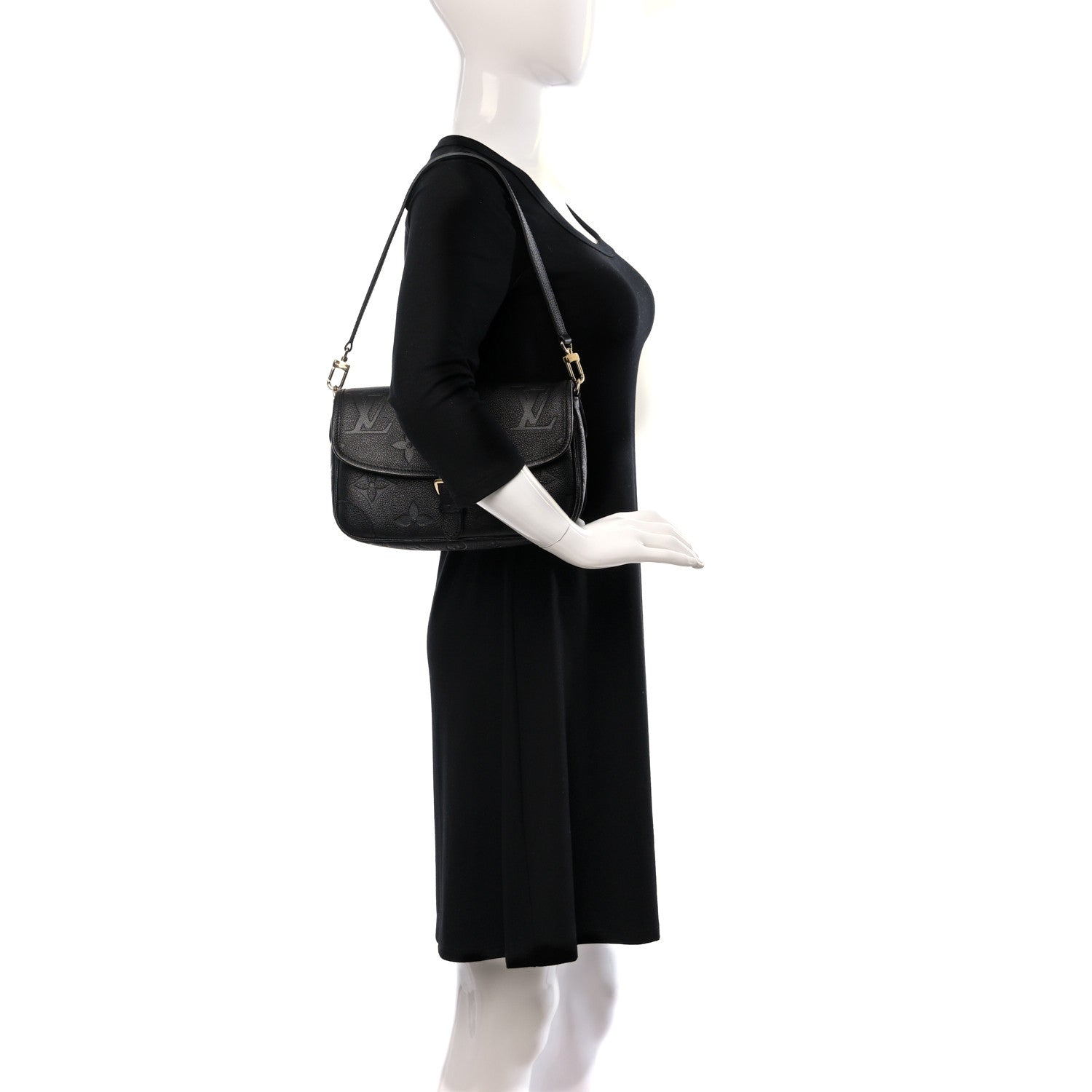 Louis Vuitton Empreinte Monogram Giant Diane Black 2 of 9