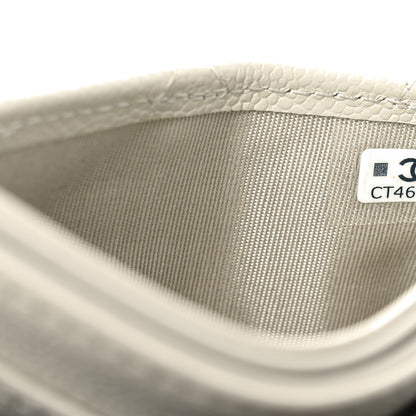 Chanel Caviar Quilted Card Holder White 8 of 10