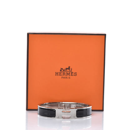 Hermes Enamel Narrow Clic Clac H Bracelet PM Black 6 of 6