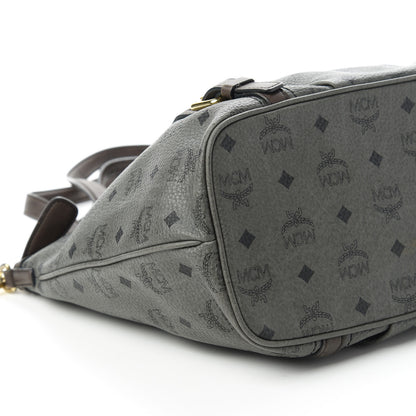 MCM Visetos Medium Essentials Shopper Tote Phantom Grey 6 of 10