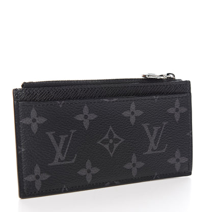 Louis Vuitton Monogram Eclipse Taiga Coin Card Holder 3 of 7