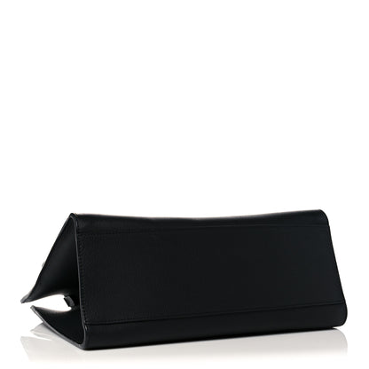Louis Vuitton Soft Calfskin Lockme Tote MM Black 4 of 12