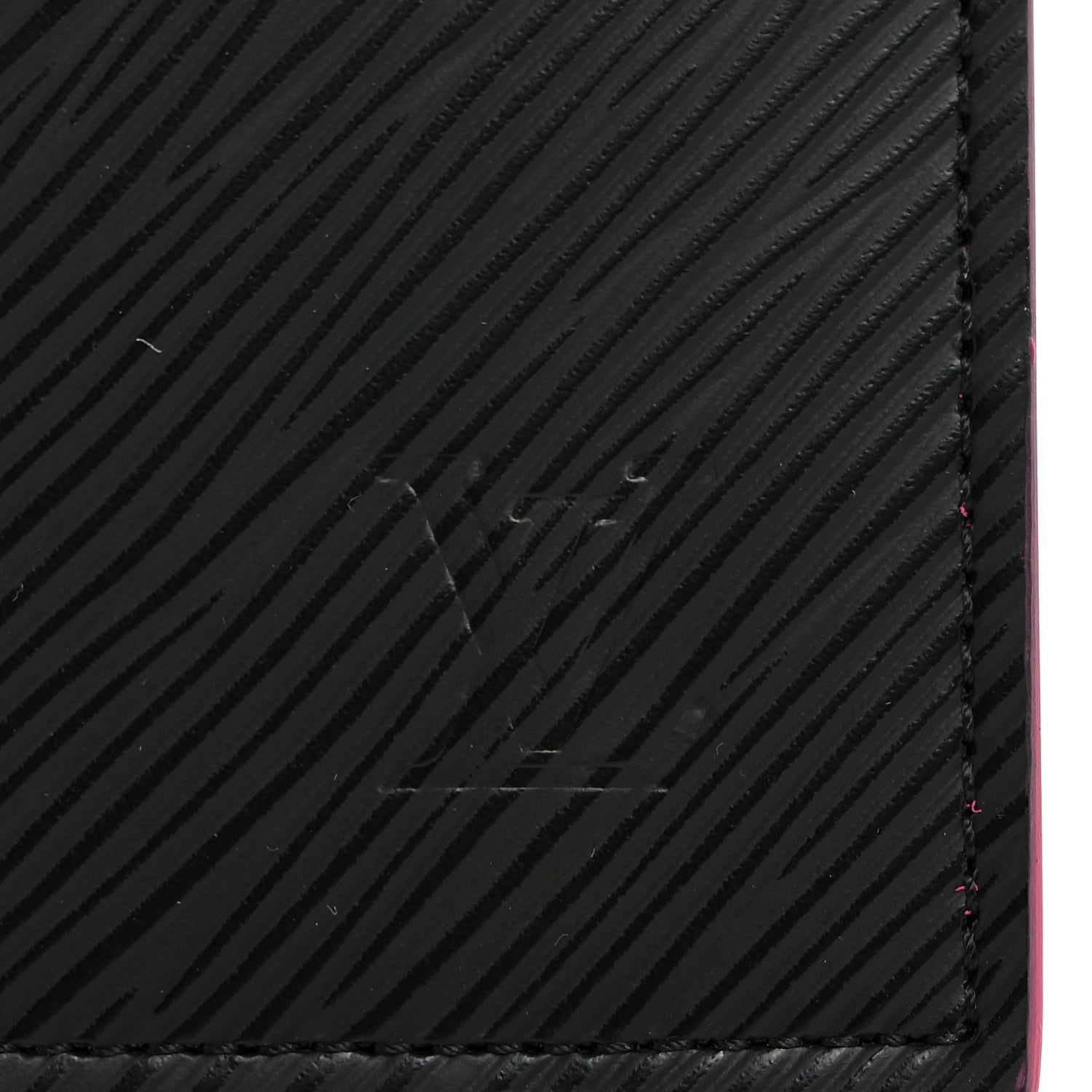 Louis Vuitton Epi Felicie Chain Wallet Zippered Insert Black Hot Pink 7 of 7