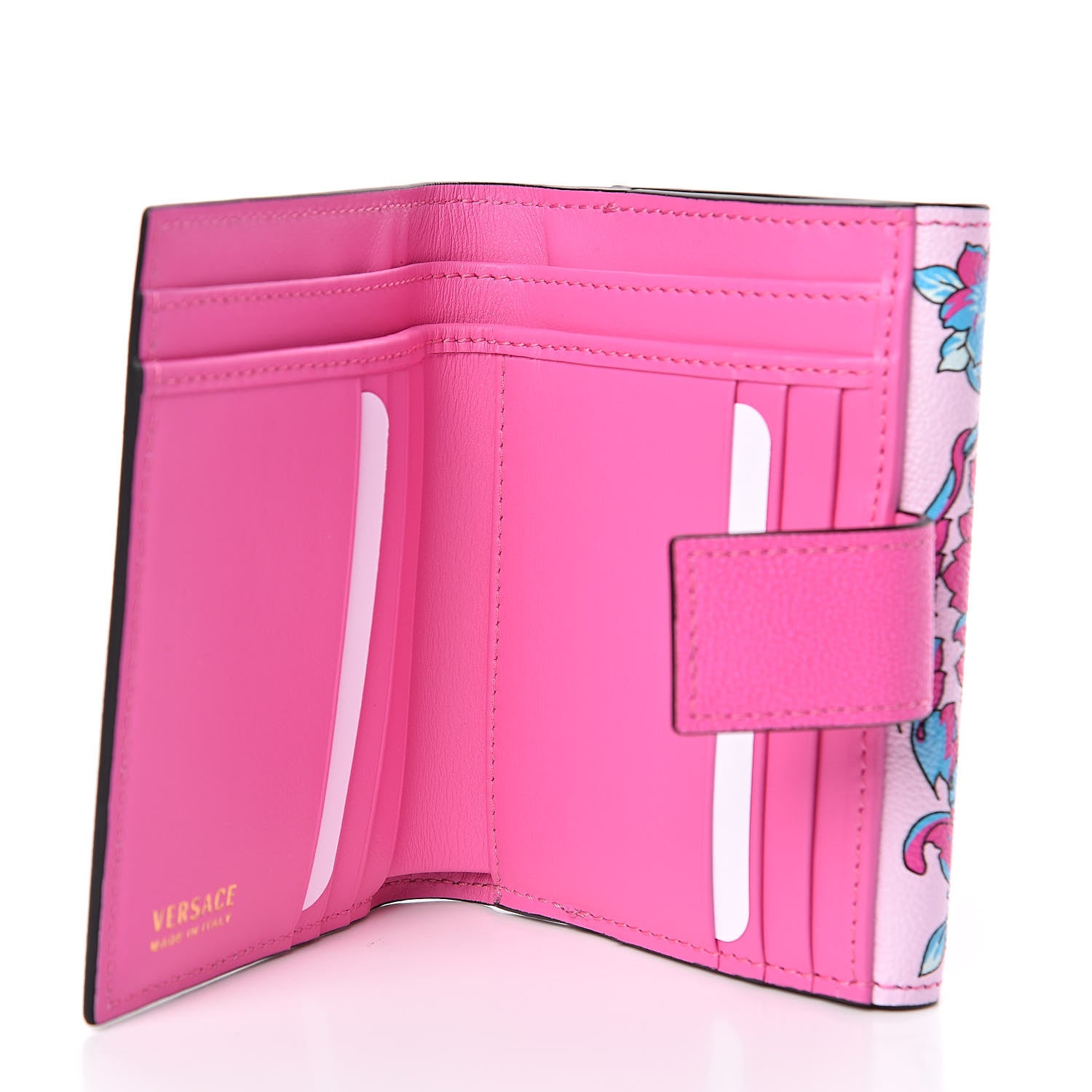 Versace Calfskin Voyage Barocco Compact Wallet 5 of 6