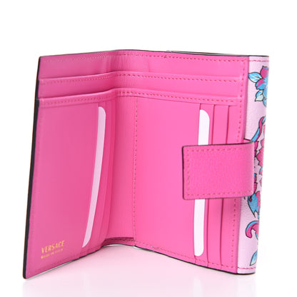 Versace Calfskin Voyage Barocco Compact Wallet 5 of 6