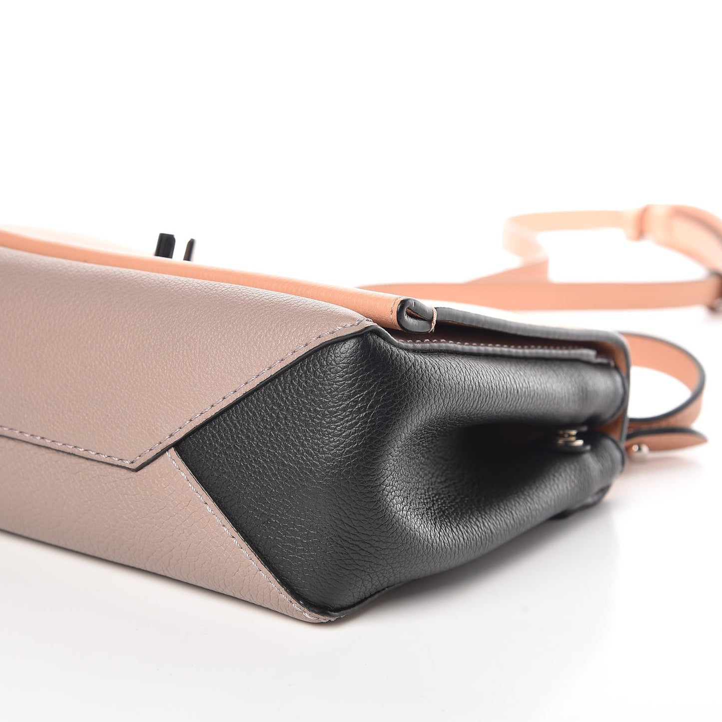Calfskin Lockme II Chain Bag BB Venus Pink Black Magnolia