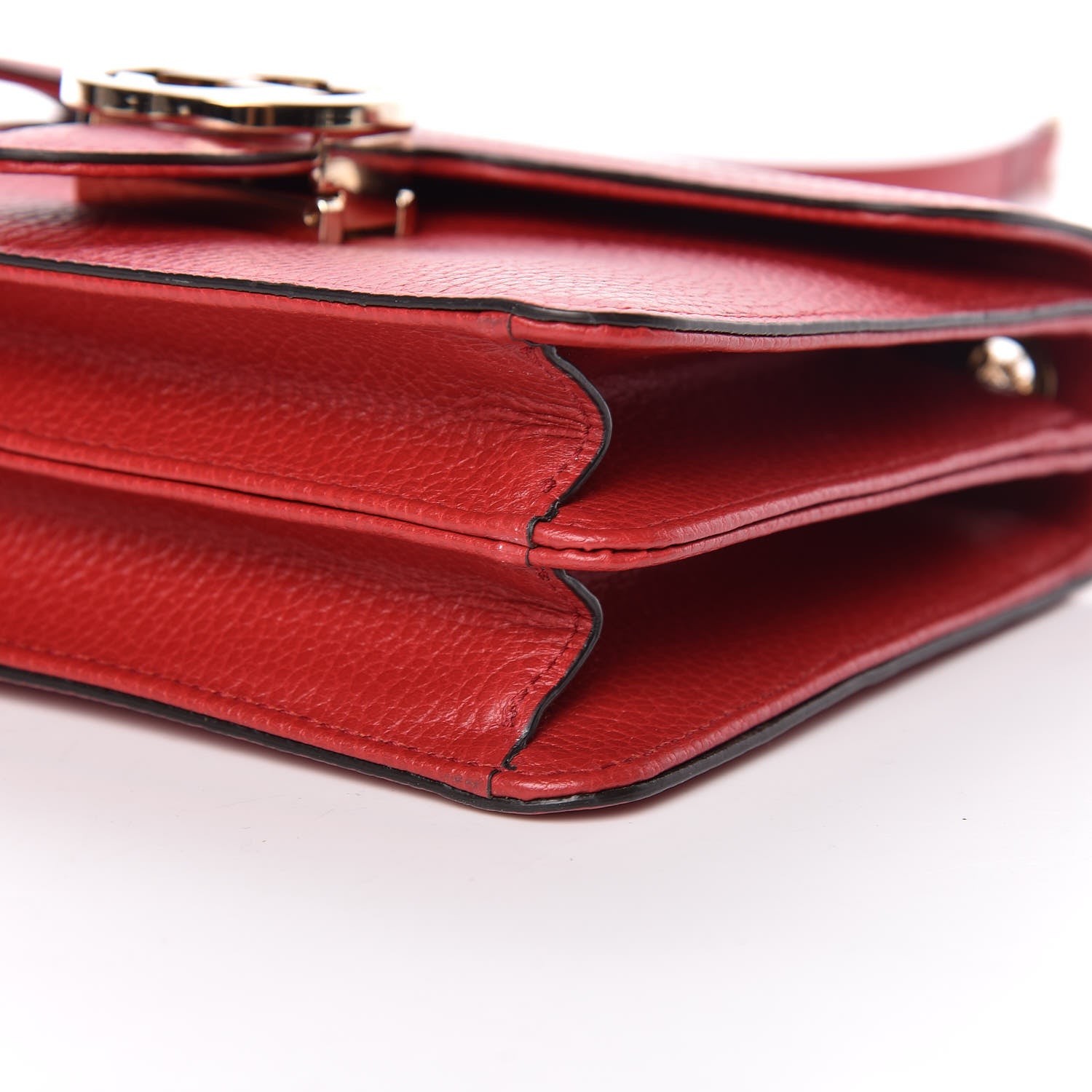 Gucci Dollar Calfskin Small Interlocking G Shoulder Bag Red 6 of 10