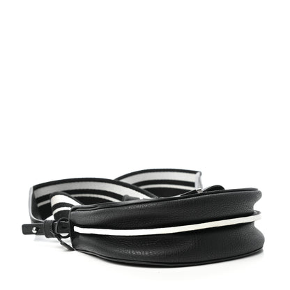 Delvaux Crispy Calfskin Mini Le Mutin Saddle Bag Black 4 of 9