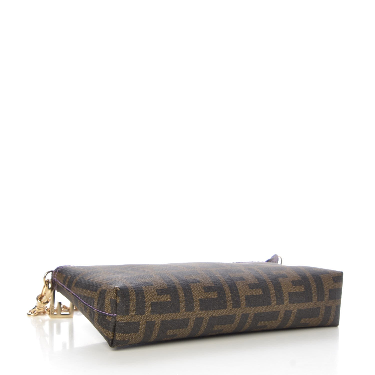 Fendi Zucca Spalmati Pochette Tobacco Viola 4 of 8