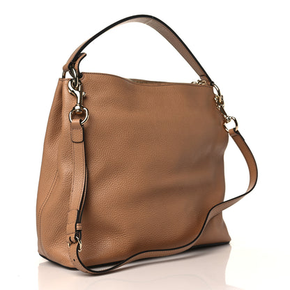 Gucci Pebbled Calfskin Large Soho Hobo Camelia 2 of 8
