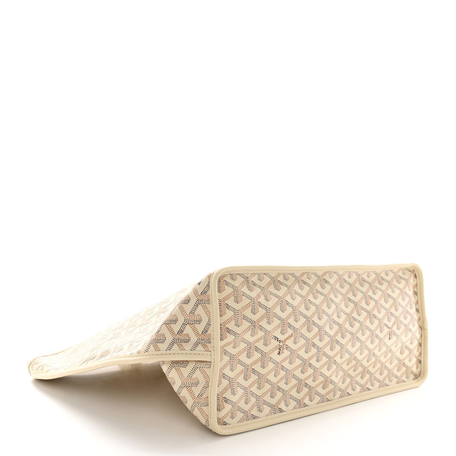 Goyard Goyardine Embroidered Seahorse Reversible Anjou PM Sand 7 of 19