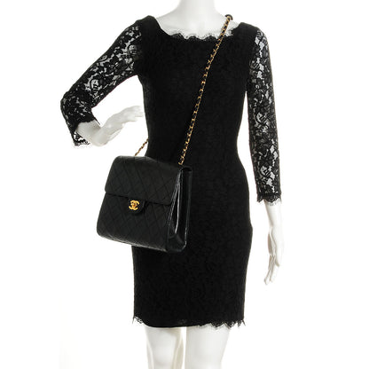 Chanel Lambskin Small Accordion Single Flap Black 2 of 7