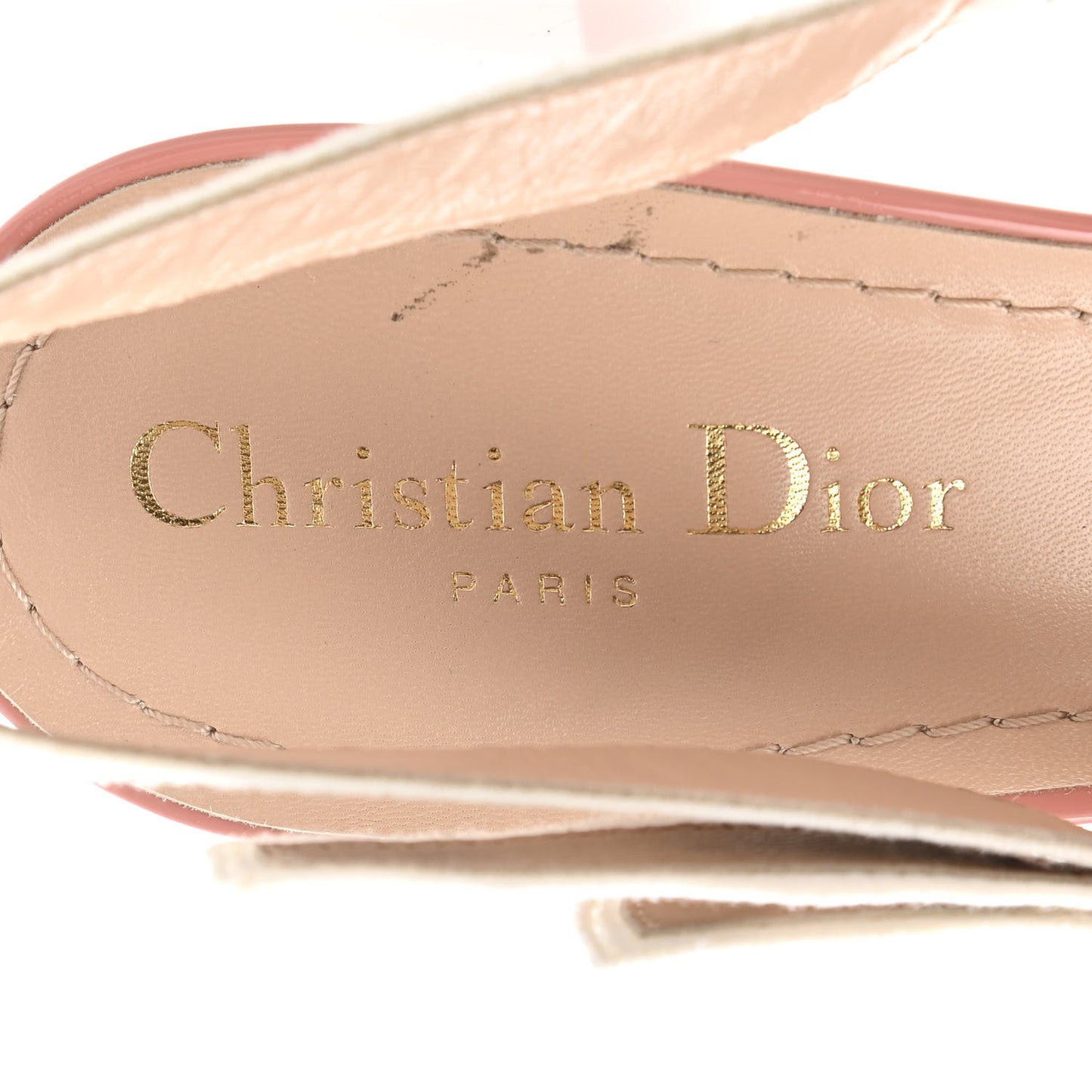 Patent Ribbon J'Adior Slingback 65mm Pumps 40.5 Pink