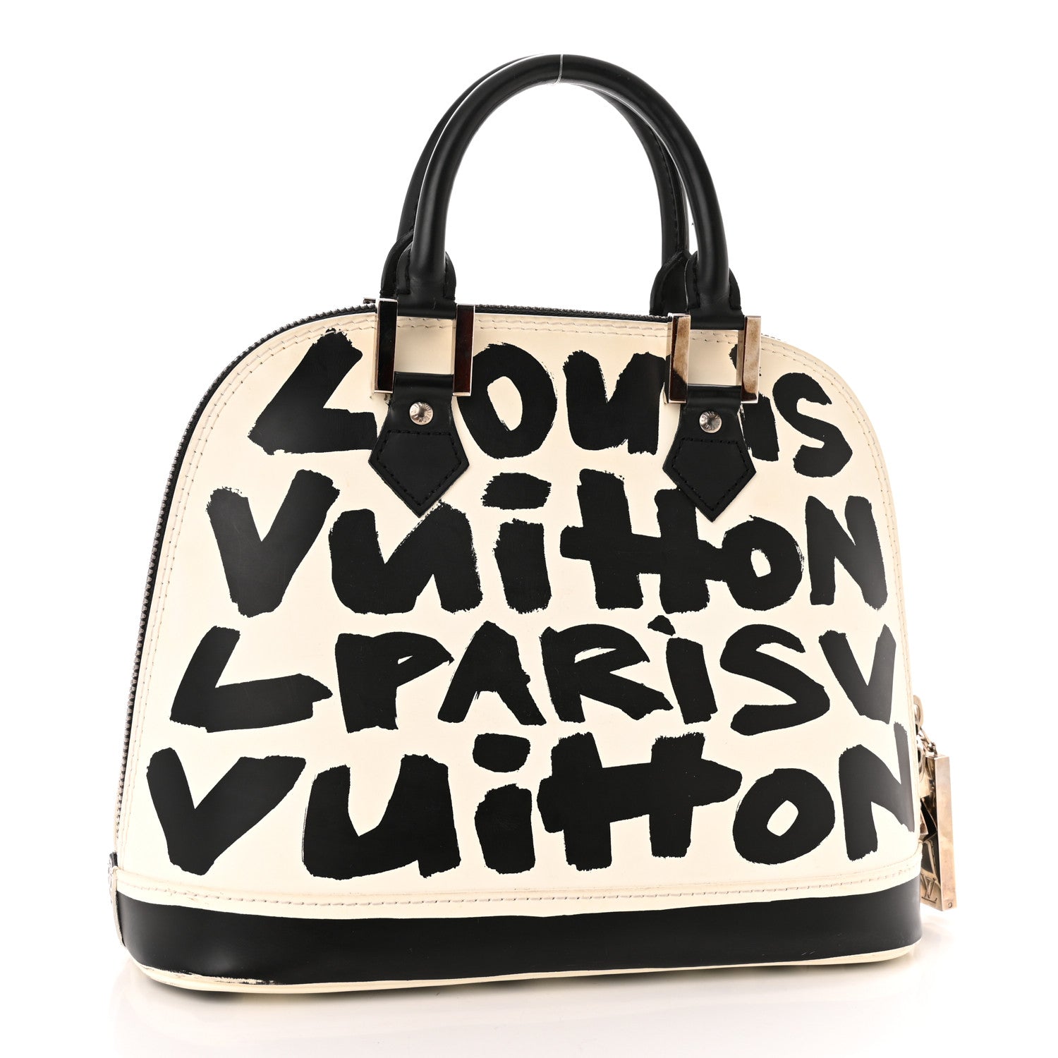 Louis Vuitton Graffiti Alma MM Black 3 of 13