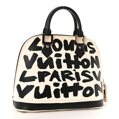 Louis Vuitton Graffiti Alma MM Black 3 of 13