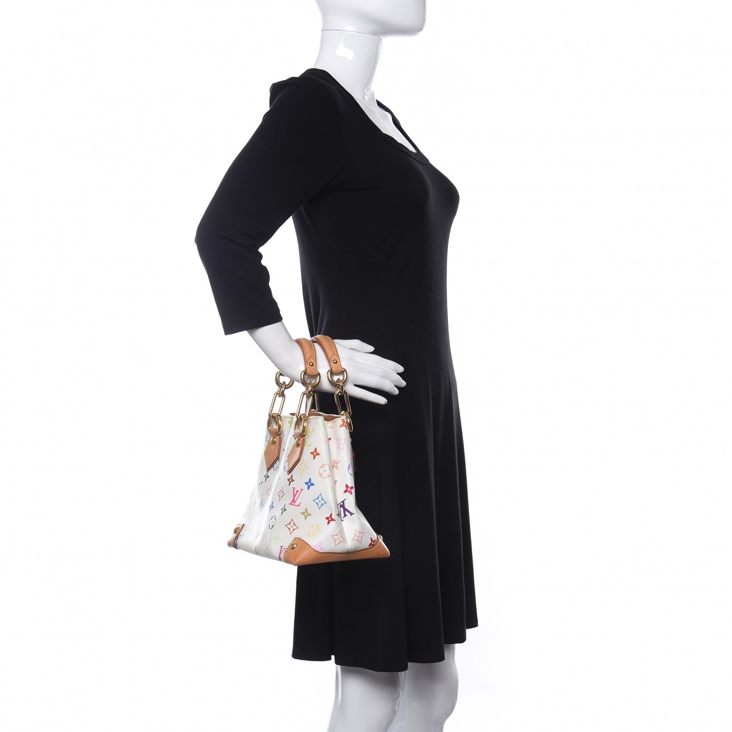 Louis Vuitton Monogram Multicolor Audra White 2 of 10