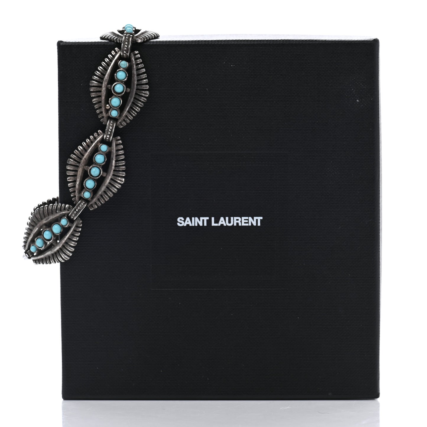 Metallic Turquoise Navajo Bracelet Silver