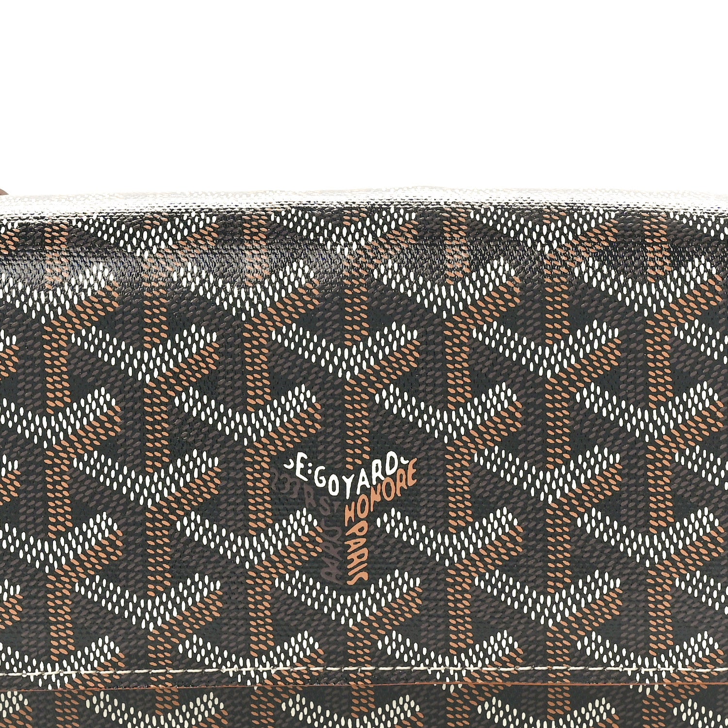 Goyard Goyardine Varenne Continental Wallet Black Gold 8 of 10