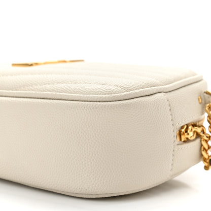 Saint Laurent Grain De Poudre Matelasse Monogram Mini Lou Camera Bag Blanc Vintage 10 of 10