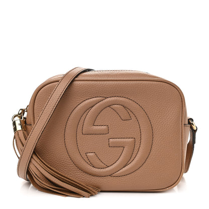 Gucci Pebbled Calfskin Small Soho Disco Bag Camelia 1 of 17