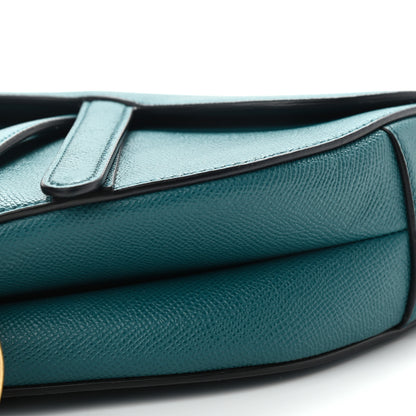 Christian Dior Grained Calfskin Saddle Bag Green 9 of 9