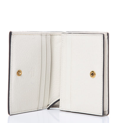 Gucci GG Supreme Monogram Web Queen Margaret Card Case Wallet Beige Mystic White 5 of 12