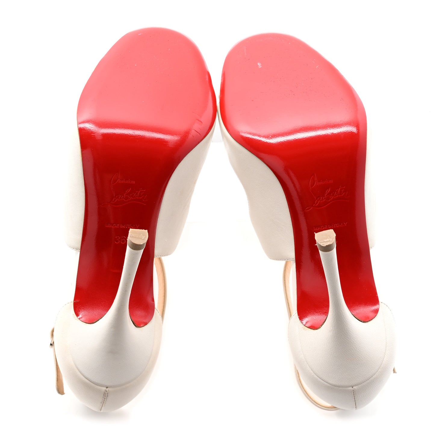 Shiny Nappa Malefissima 100 Sandals 36 Latte