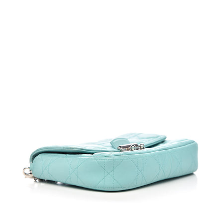 Christian Dior Lambskin Cannage Miss Dior Promenade Pouch Turquoise 4 of 11