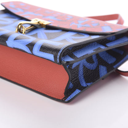 Burberry Calfskin Graffiti Print Small Macken Crossbody Bag Black 10 of 10