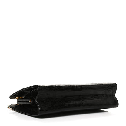 Gucci Lizard Zumi Chain Shoulder Bag Black 4 of 13