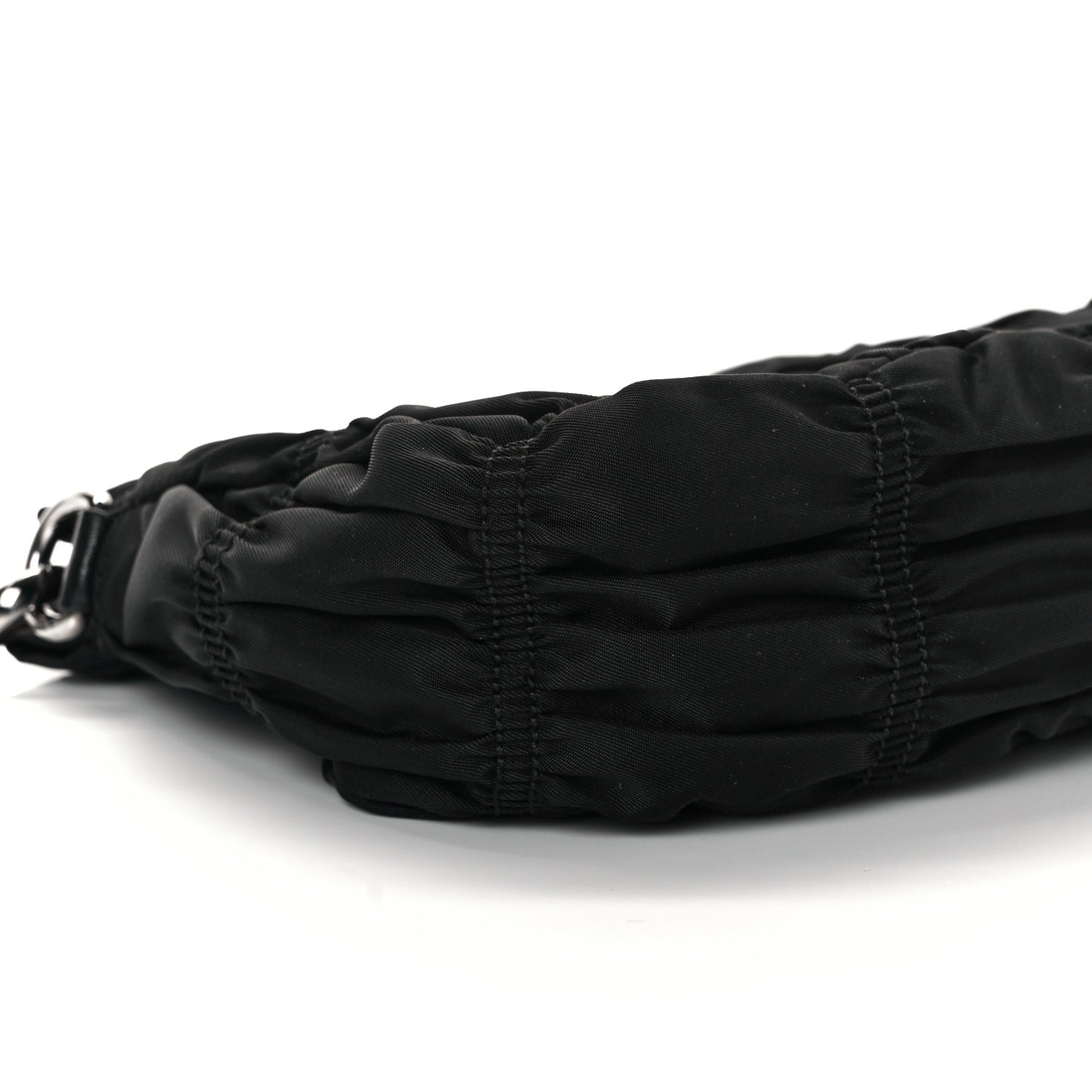 Tessuto Nylon Gaufre Wristlet Black