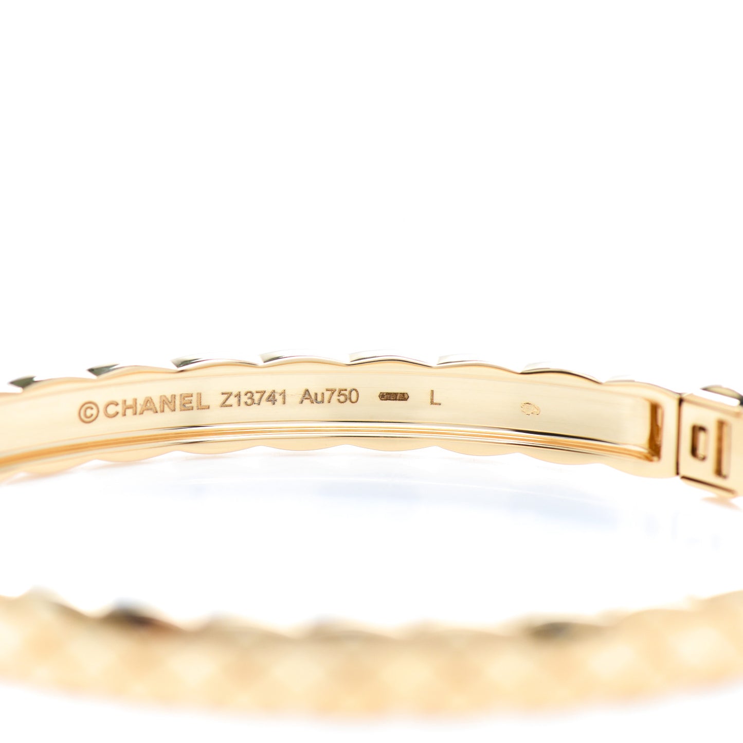 18K Yellow Gold Coco Crush Bangle Bracelet L