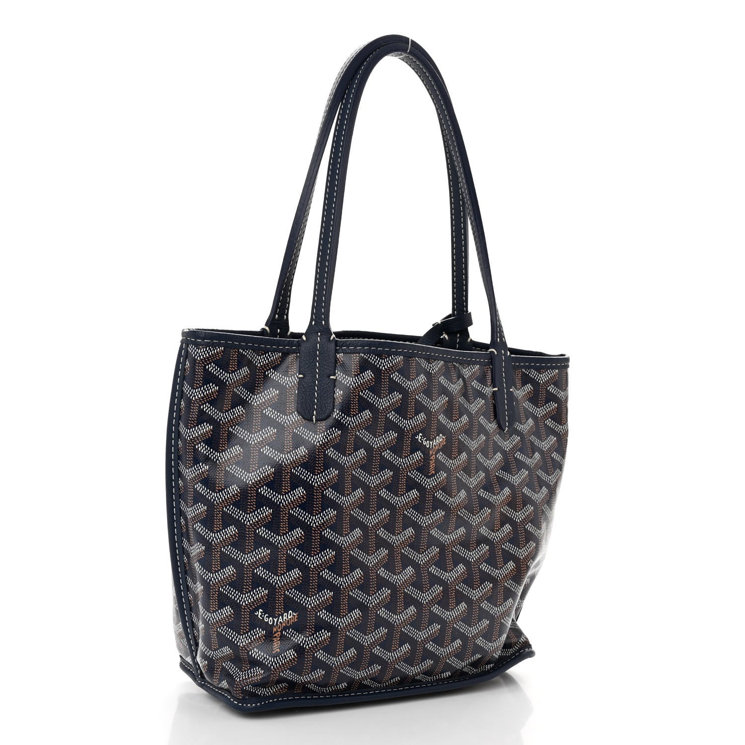 Goyard Goyardine Reversible Mini Anjou Navy 5 of 16