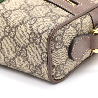 Gucci GG Supreme Monogram Web Mini Ophidia Shoulder Bag Brown 10 of 10