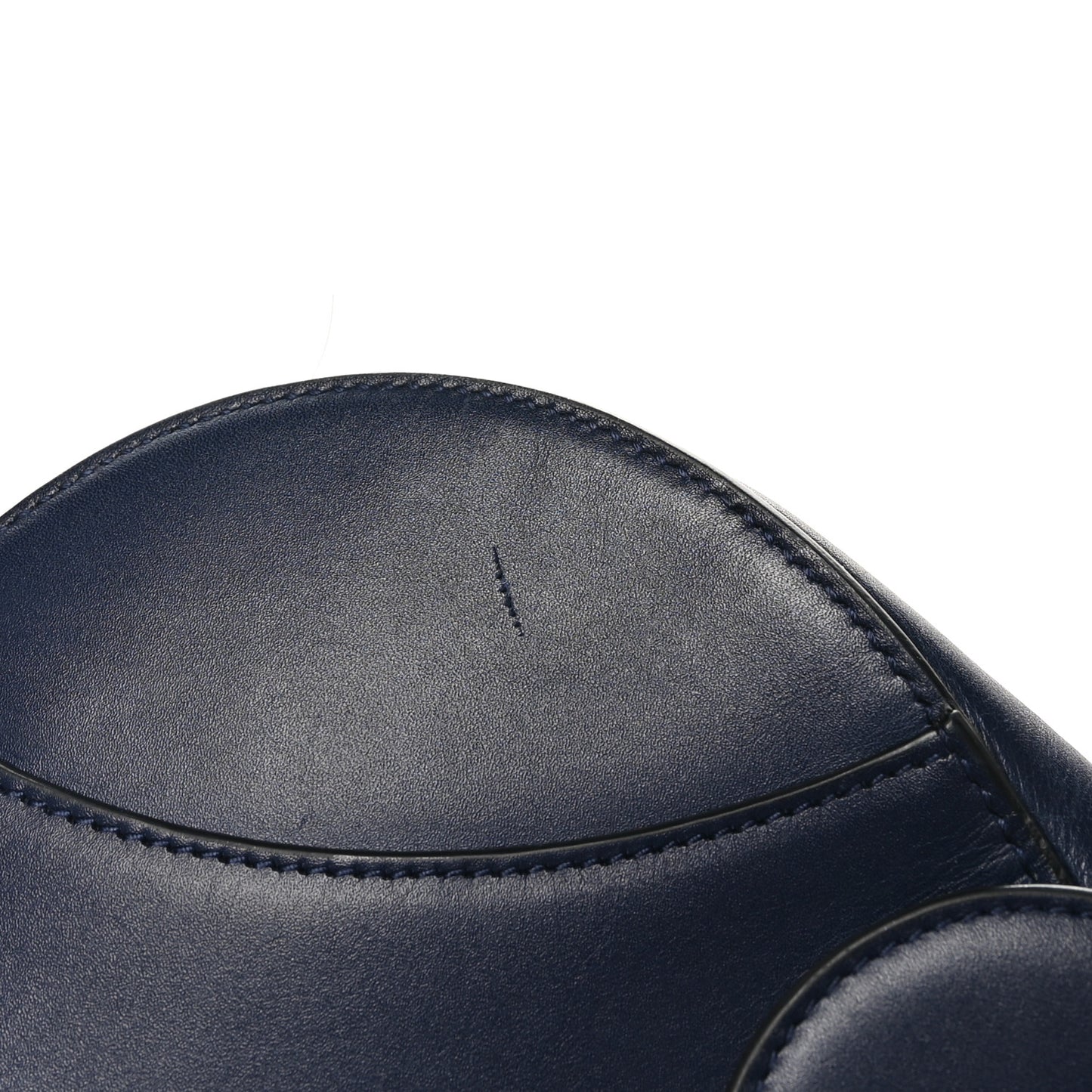 Calfskin Saddle Bag  Indigo Blue