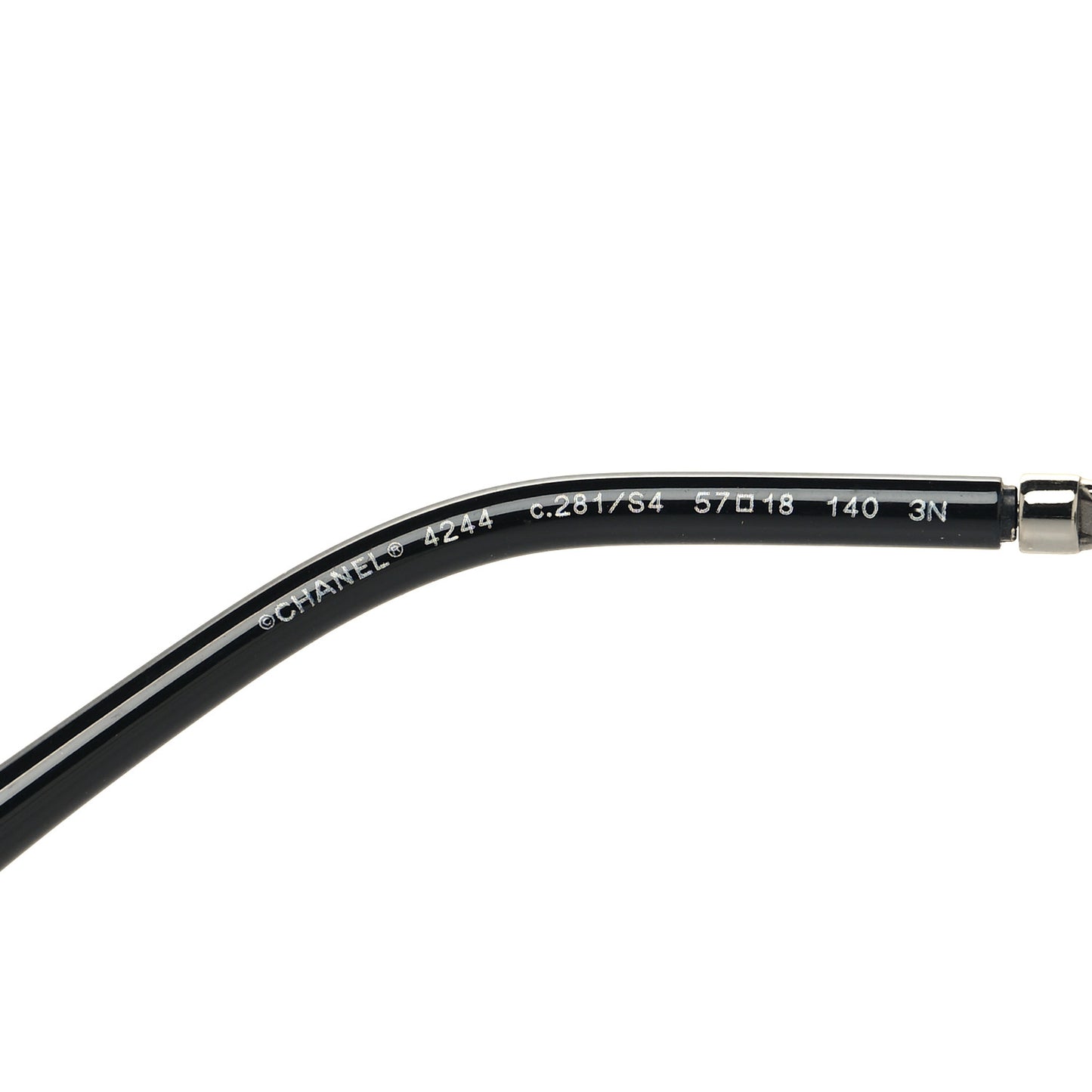 Square Removable Chain Sunglasses 4244 Black