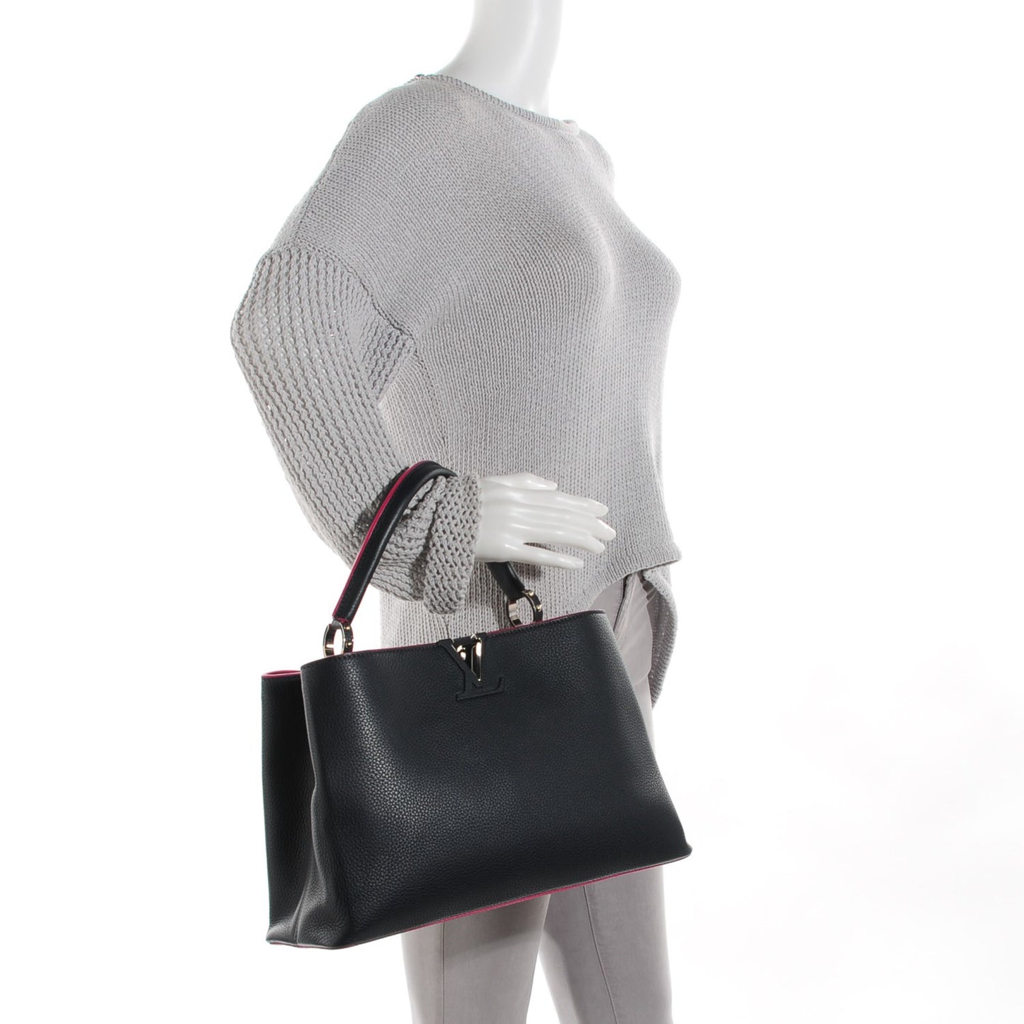 Taurillon Capucines MM Cobalt