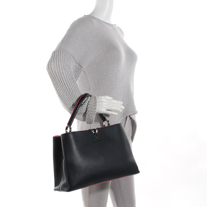 Louis Vuitton Taurillon Capucines MM Cobalt 2 of 7
