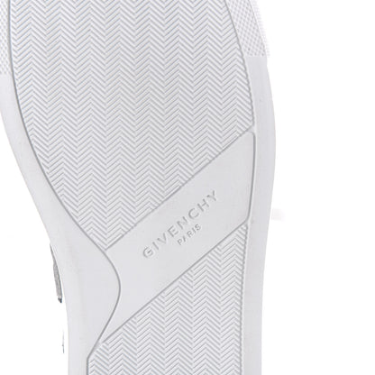 Givenchy Calfskin Reverse Logo Urban Street Sneakers 40 White Grey 8 of 10
