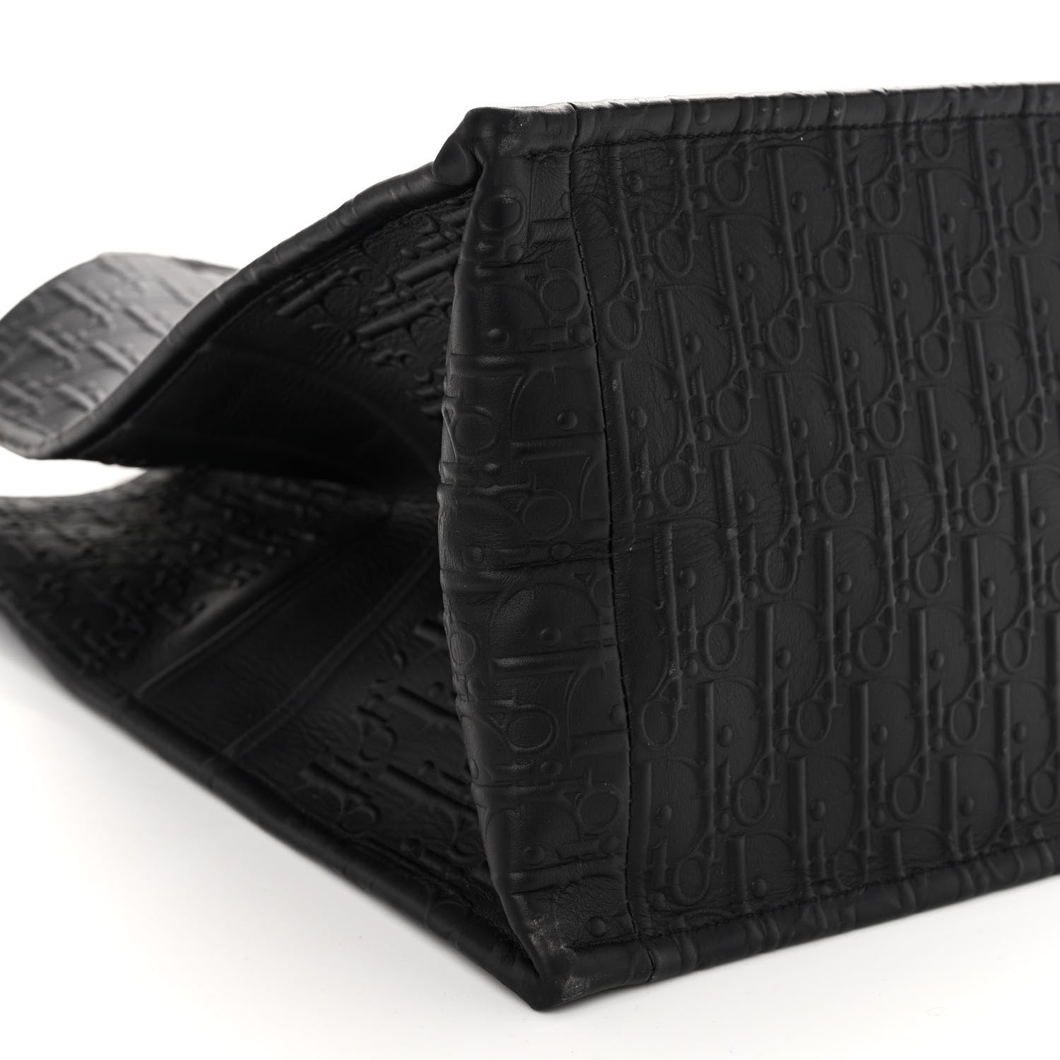 Christian Dior Oblique Calfskin Embossed Large Book Tote Black 8 of 9