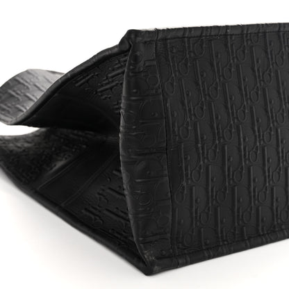 Christian Dior Oblique Calfskin Embossed Large Book Tote Black 8 of 9