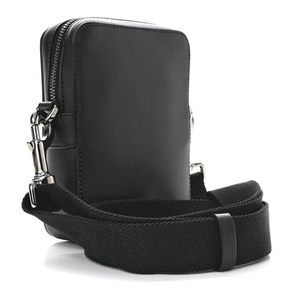 Valentino Garavani Calfskin VLTN Neon Messenger Bag Black 3 of 9