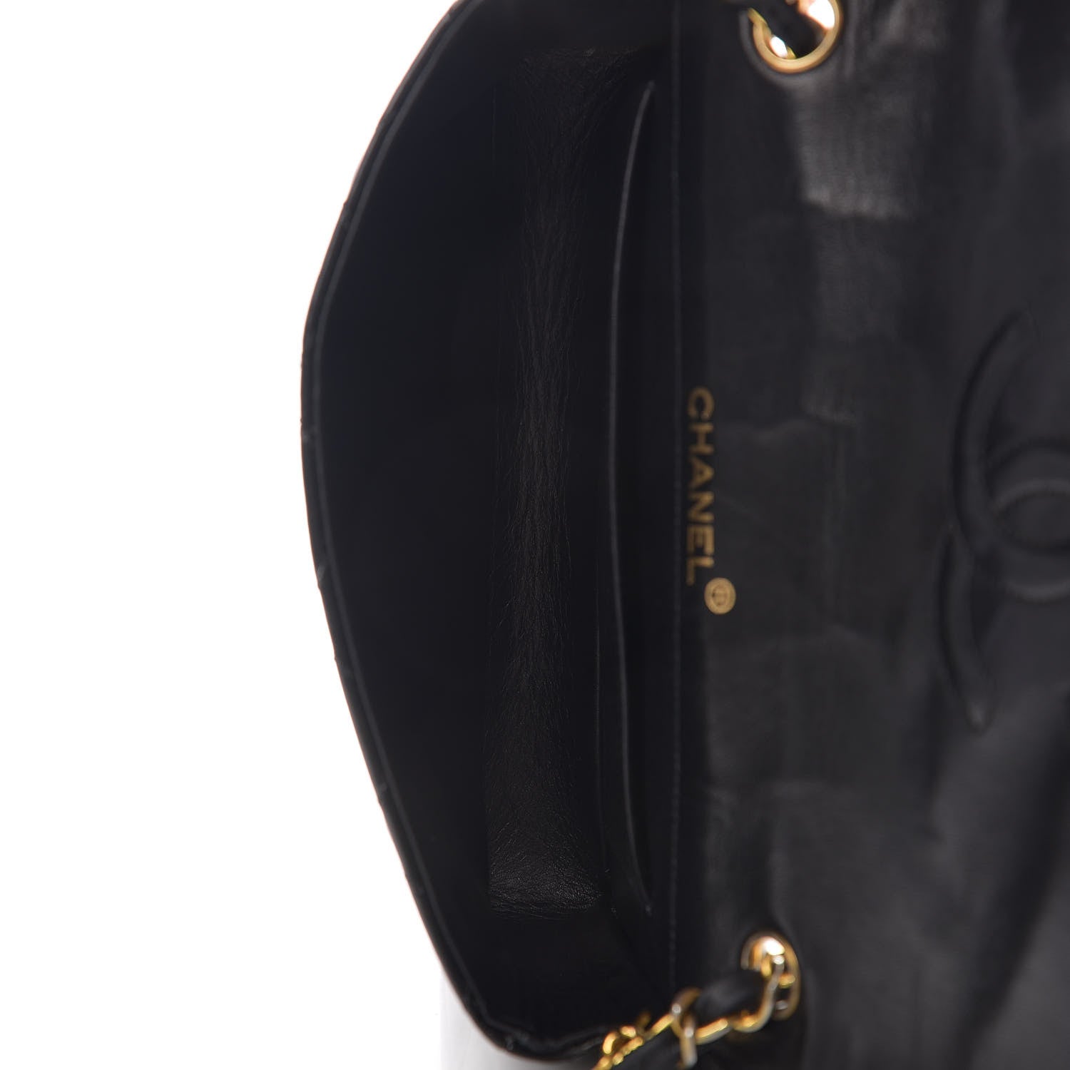 Chanel Glazed Calfskin Small CC Flap Black 5 of 12